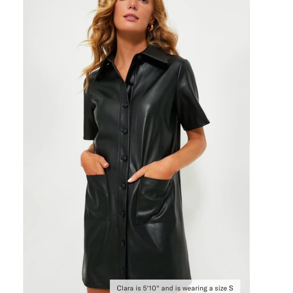 Tuckernuck Black Faux Leather Garment